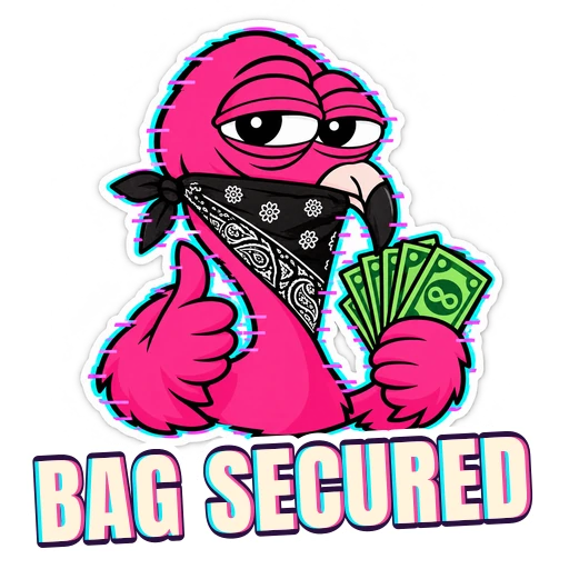 Mingo sticker: Bag secured.